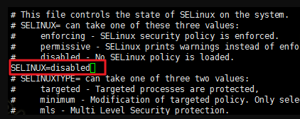 关闭SELinux内核