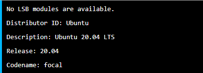 Ubuntu 20.04 LTS版本升级成功