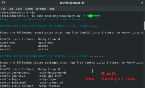 从 CentOS 8 迁移到 Rocky Linux