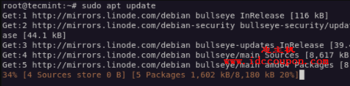 更新 Debian 软件包列表