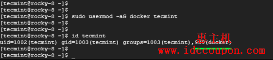 将用户添加到Docker组