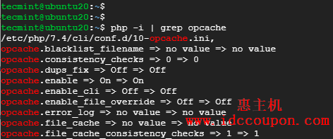 验证OPcache PHP模块