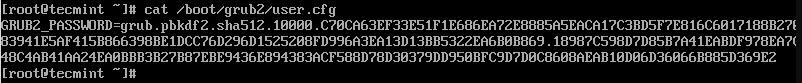 Grub 引导加载程序密码