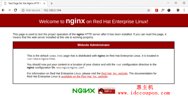 在RHEL 8上验证Nginx
