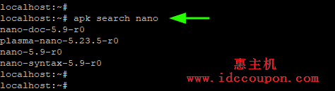 在 Alpine Linux 中搜索包nux 中搜索包