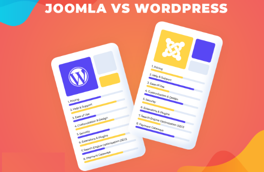 WordPress vs Joomla：综合性功能差异对比，究竟选择哪个好？