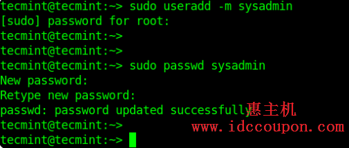 在openSUSE中创建Sudo用户
