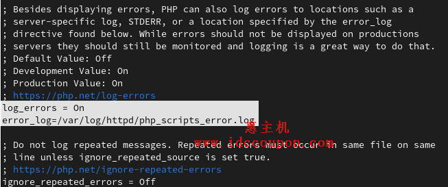 在PHP中启用错误日志