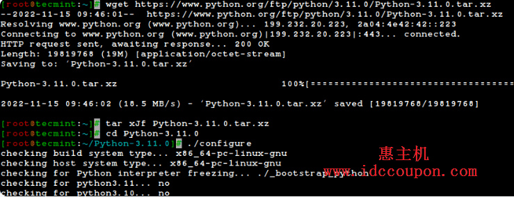 在Linux上安装Python