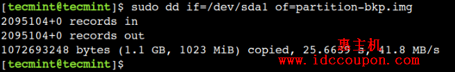 在Linux中使用dd命令备份分区