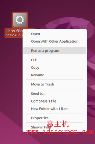 运行LibreOffice应用程序图像