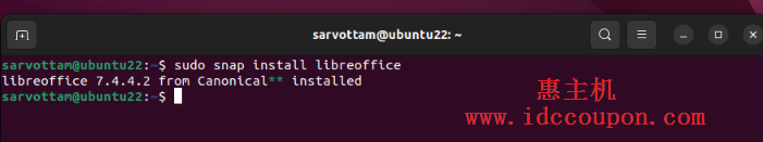 使用Snap在Ubuntu中安装LibreOffice