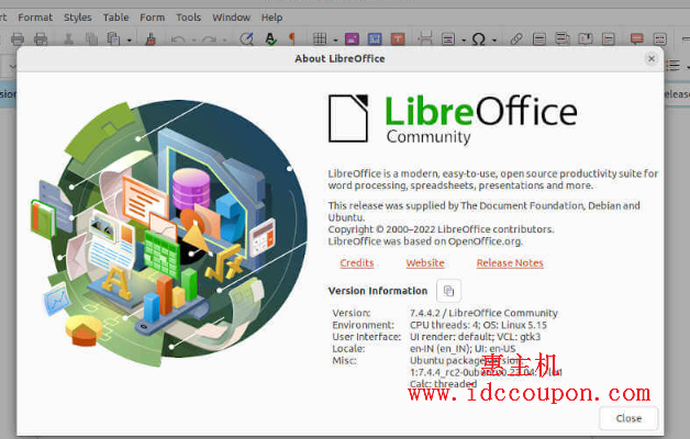 在Ubuntu中检查LibreOffice版本