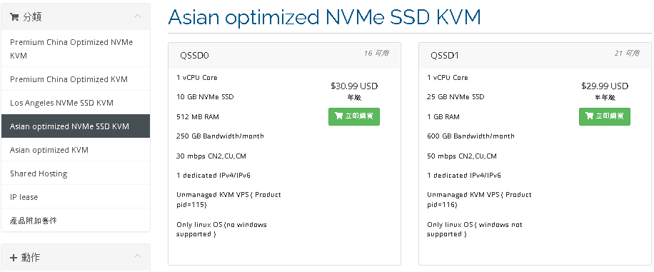 HostDare又重新回归啦！全新NVMe SSD美国VPS现货方案整理