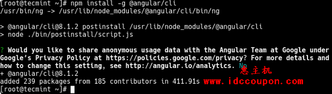 在Linux上安装Angular CLI