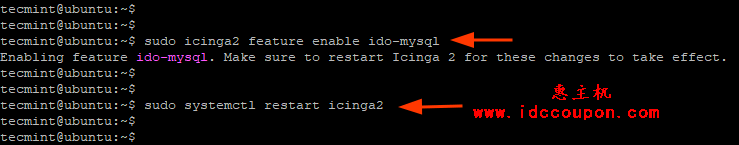 重新启动Icinga2服务
