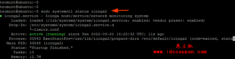 在Ubuntu上检查Icinga2
