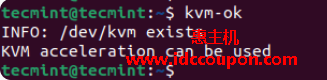 检查Ubuntu中的KVM虚拟化支持