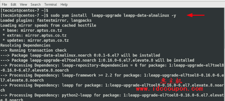 在CentOS 7中安装Leapp