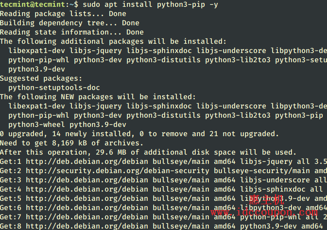 在基于Debian的系统中安装PIP