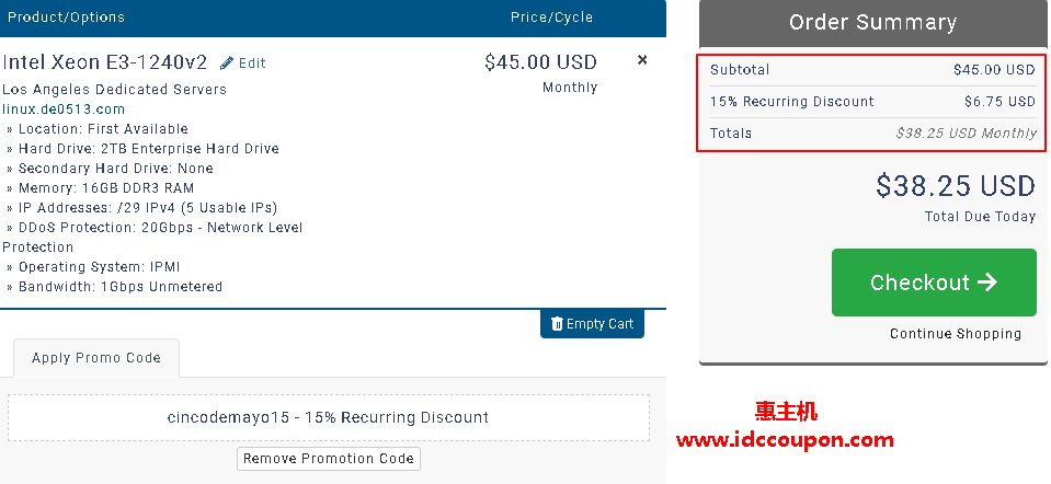 五月五日节：DediPath全系列美国服务器可享15%优惠 最低月付只需38美元