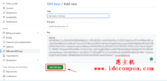 GitHub添加SSH密钥