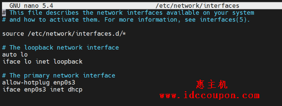 Debian网络配置
