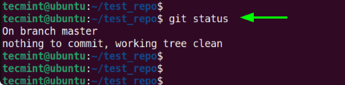 检查Git提交的状态