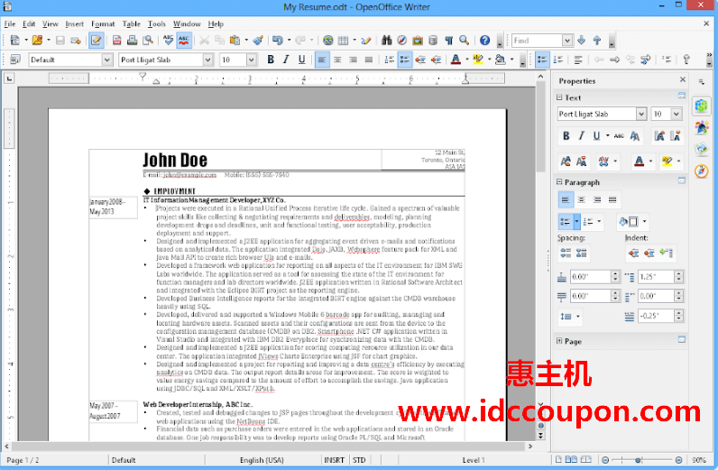 OpenOffice–免费办公套件