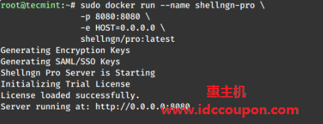 运行SHELLNGN Pro Docker容器