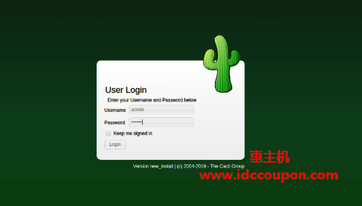 cacti用户登录