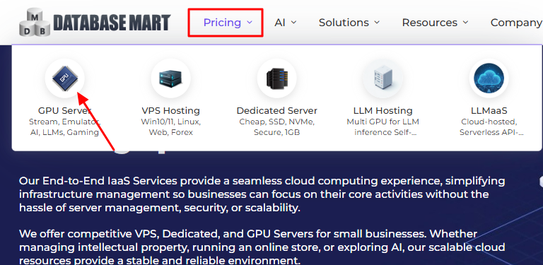 2025年Database Mart美国GPU服务器购买图解教程-惠主机