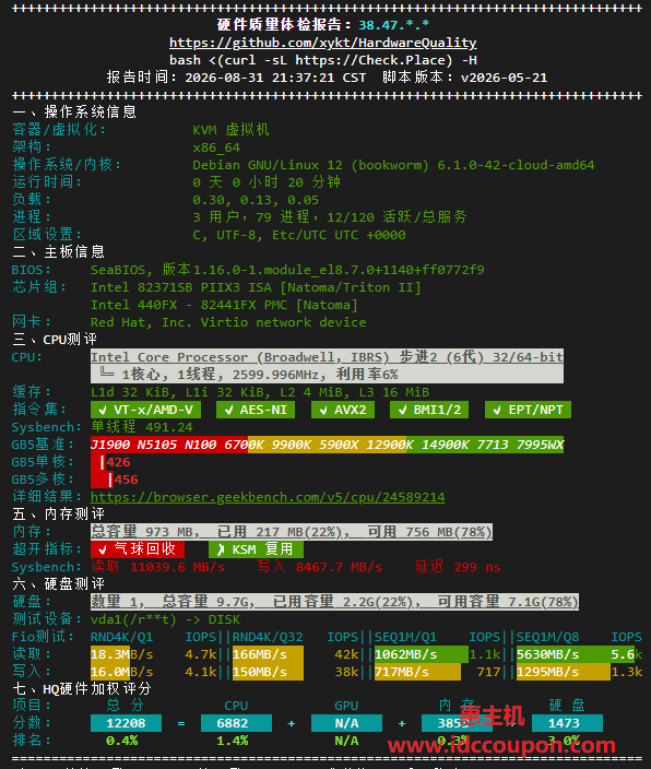 硬件质量体检报告