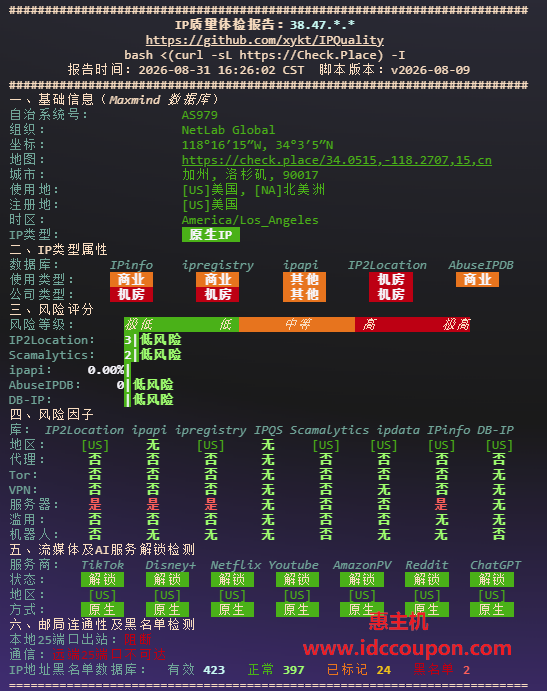 IP质量体检报告