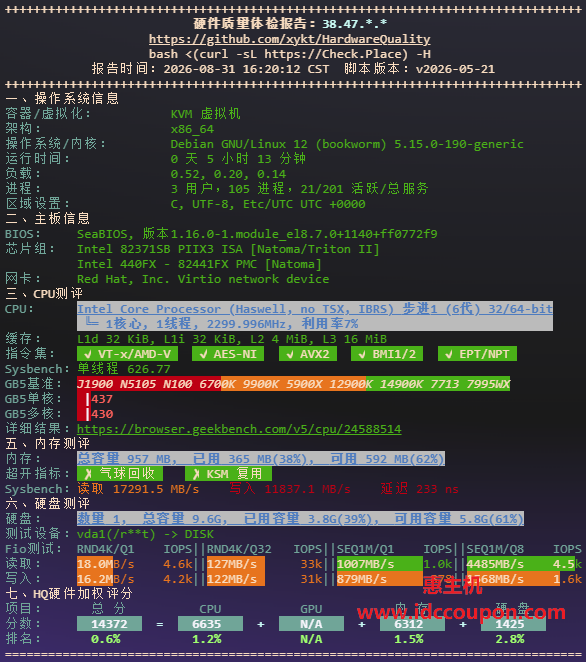硬件质量体检报告