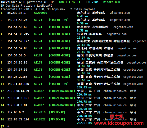 联通回程路由