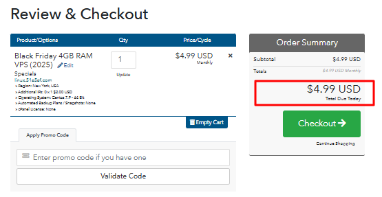 ColoCrossing黑五促销