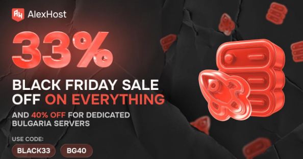 AlexHost黑色星期五促销:抗投诉国外VPS和服务器一律6.7折-惠主机