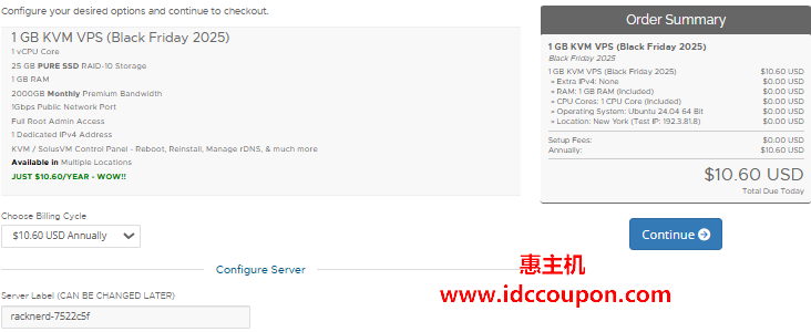 RackNerd国外VPS促销