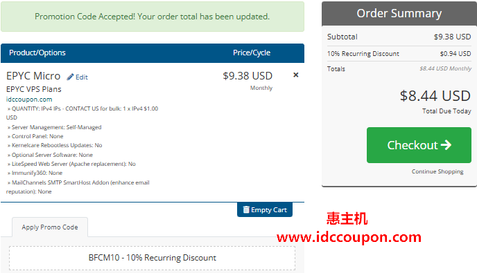 iWebFusion黑色星期五优促销 AMD EPYC美国VPS永久9折-惠主机