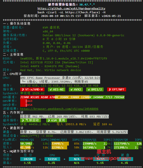 硬件质量体检报告