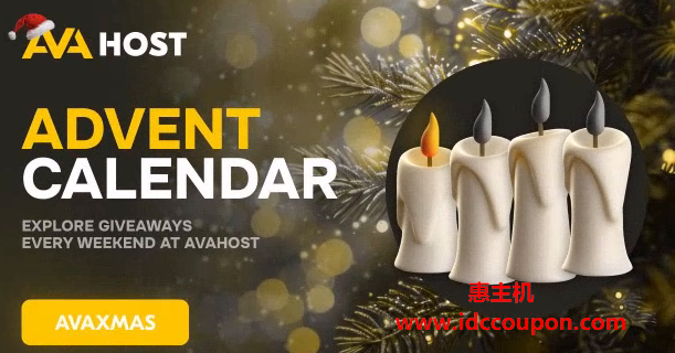 AvaHosting圣诞节促销 抗投诉摩尔多瓦VPS专用服务器首次8.5折-惠主机