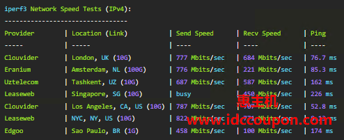 欧美地区速度测试