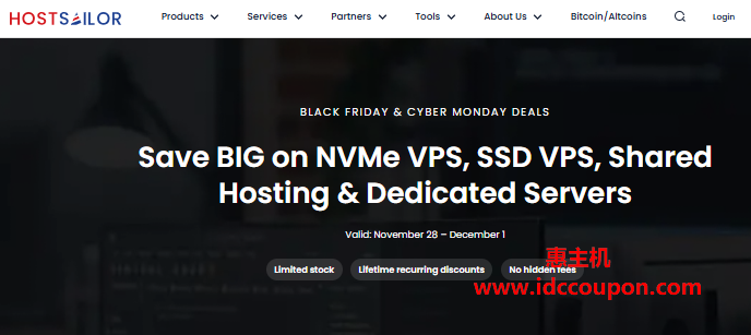 HostSailor黑五促销