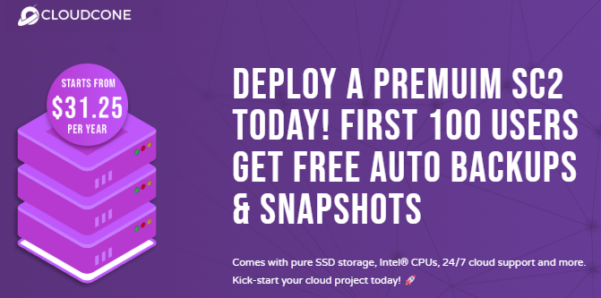 CloudCone美国云服务器促销