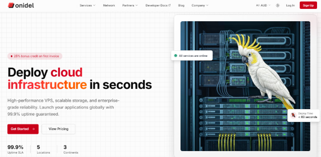 Onidel优惠码：高性能澳大利亚/荷兰/新加坡/越南VPS低至7折-惠主机