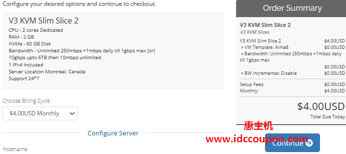 ServaRICA Slices V3加拿大VPS方案配置