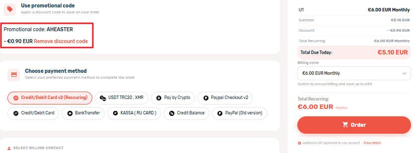 AlexHost优惠促销