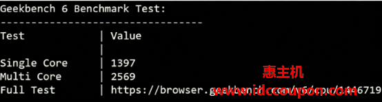 Geekbench 6跑分测试