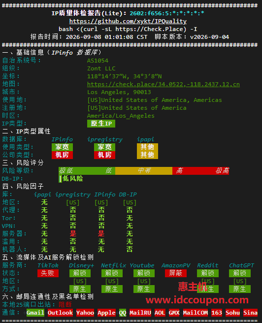 IPv6质量检测报告